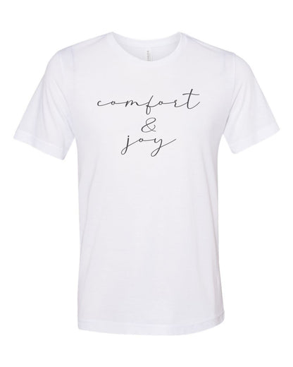 Comfort And Joy, Christmas Shirt, Unisex Fit, Christmas T-shirt, Comfort And Joy Shirt, Sublimated Design, Christmas Gift, Rustic Shirt - Chase Me Tees LLC