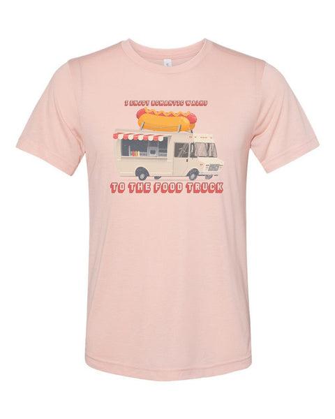 Food Truck Shirt, I Enjoy Romantic Walk To The Food Truck, Sublimation T, Unisex Fit, Funny Shirts, Humor, Food Truck Lover, Gift For Her - Chase Me Tees LLC