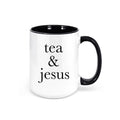 Tea And Jesus Mug, Christian Mug, Tea Mug, Coffee Gift, Tea Gift, Sublimated Design, Jesus Mug, Gift For Her, Tea Drinker Gift, Religious - Chase Me Tees LLC