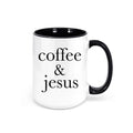 Coffee And Jesus, Christian Mugs, Religious Mug, Coffee And Jesus Mug, Sublimated Design, Gift For Her, Coffee Gift, Jesus Gift, Trendy Mugs - Chase Me Tees LLC
