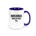 Duck Hunting Mug, Duckaholic, Hooked On Quack, Waterfowl Hunter, Hunting Mug, Hunting And Fishing, Gift For Dad, Gift For Duck Hunter, Mugs - Chase Me Tees LLC