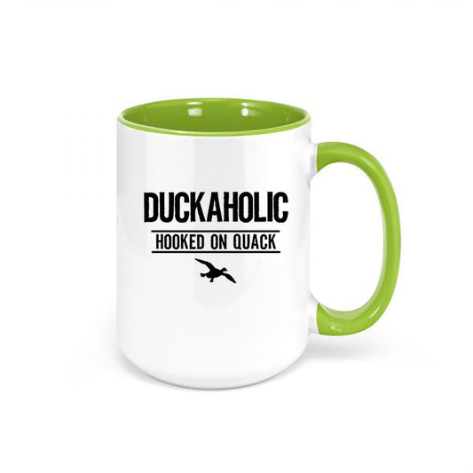 Duck Hunting Mug, Duckaholic, Hooked On Quack, Waterfowl Hunter, Hunting Mug, Hunting And Fishing, Gift For Dad, Gift For Duck Hunter, Mugs - Chase Me Tees LLC