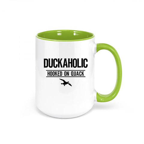 Duck Hunting Mug, Duckaholic, Hooked On Quack, Waterfowl Hunter, Hunting Mug, Hunting And Fishing, Gift For Dad, Gift For Duck Hunter, Mugs - Chase Me Tees LLC