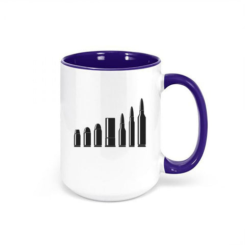 Gun Mug, Bullets, Gun Lover Gift, 15oz Mug, Gift For Him, Bullet Mug, Coffee Mugs, Tactical Gear, Hunting Mug, Gift For Grandpa, Dad Gift - Chase Me Tees LLC