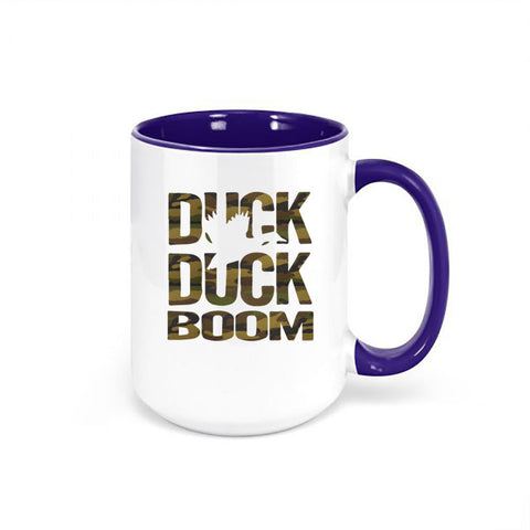 Duck Hunting Mug, Gift For Duck Hunter, Duck Duck Boom Camo, Camo Mug, Waterfowl Mug, Gift For Him, Dad Mug, Hunting Mug, Grandpa Coffee Cup - Chase Me Tees LLC