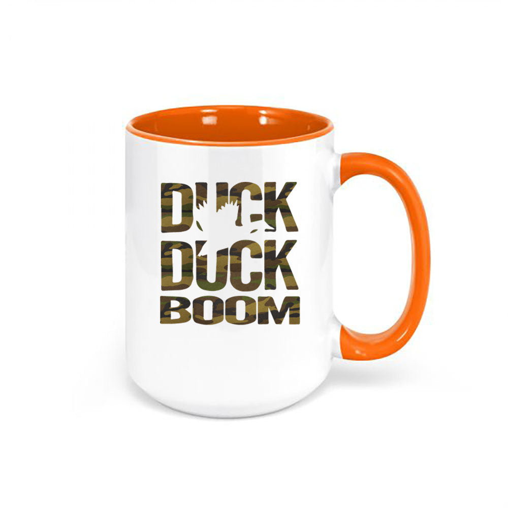 Duck Hunting Mug, Gift For Duck Hunter, Duck Duck Boom Camo, Camo Mug, Waterfowl Mug, Gift For Him, Dad Mug, Hunting Mug, Grandpa Coffee Cup - Chase Me Tees LLC