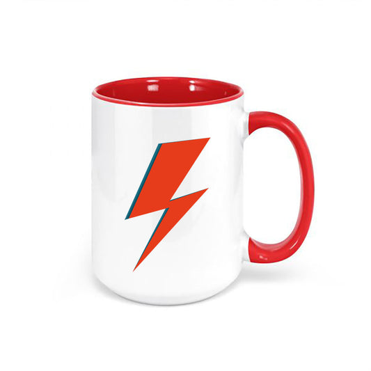 David Bowie Lightening Bolt, Bowie Coffee Mug, Ziggy Stardust Mug, Bowie Mug, 90's Punk Rock, Punk Rock Mug, Bowie Cup, Ziggy Stardust Cup - Chase Me Tees LLC