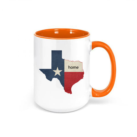 Texas Coffee Mug, Texas Is Home, Texas Cup, TX Mug, TX Is Home Mug, Texan Mug, Gift For Him, Lone Star State, TX Cup, Gift For Texas, Mugs - Chase Me Tees LLC