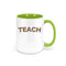 Leopard Print Teacher Cup, Teach, Teacher Coffee Mug, Gift For Teacher, Leopard Print Mug, Teacher's Mug, Teach Cup, Sublimated Mugs - Chase Me Tees LLC