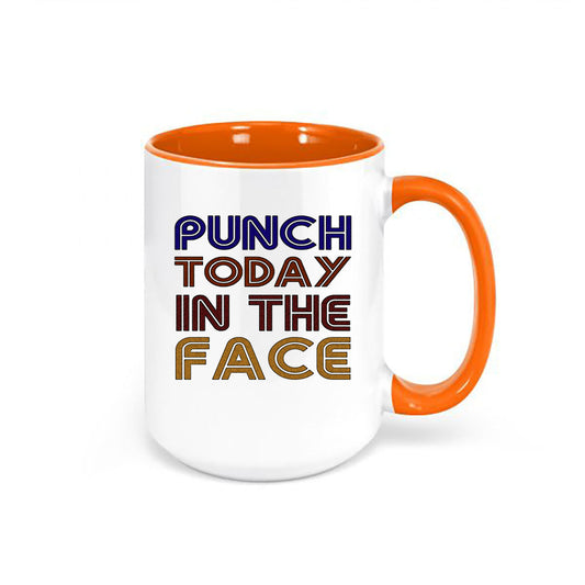 Boxing Mug, Punch Today In The Face, Inspirational Mugs, Inspire Coffee Mug, Kickboxing Mug, Fitness Cup, Gym Mugs, Sublimated Mugs, Boxing - Chase Me Tees LLC