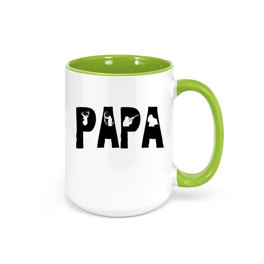 Papa Mug, Papa, Gift For Papa, Hunting Cup For Papa, Hunting And Fishing, Gun Cup, Gift For Grandpa, Gpa Mug, Grandpa Coffee Mug, Outdoors - Chase Me Tees LLC