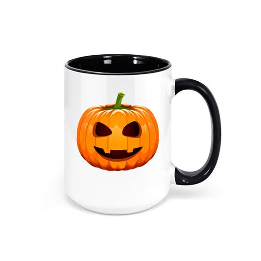 Jack-O'-Lantern Mug, Pumpkin Coffee Mug, Halloween Cup, Pumpkin Cup, Sublimated Mugs, Halloween Decor, Spooky Coffee Cup, Jack-O'-Lantern - Chase Me Tees LLC