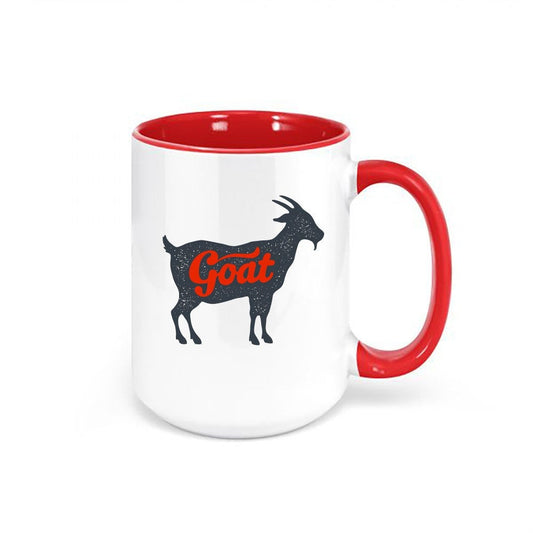 Goat Cup, Goat Mug, Greatest Of All Time, Gift For Coach, Sublimated Mugs, Funny Coffee Mugs, Sports Mug, Goat Coffee Mug, Vintage Mugs - Chase Me Tees LLC
