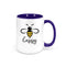 Bee Happy Coffee Mug, Bee Happy, Bee Lover, Bumble Bee Cup, Gift For Bee Lover, Honey Bee Mug, Birthday Gift Idea, Sublimated Mug, Bees - Chase Me Tees LLC
