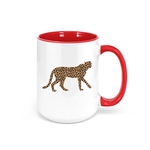 Cheetah Coffee Mug, Cheetah, Gift For Cheetah Lover, Feline Cup, Cheetah Cup, Cheetah Mug, Gift For Her, Cheetah Print Mug, Sublimated Mugs - Chase Me Tees LLC