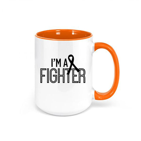 Cancer Awareness Mug, I'm A Fighter, Breast Cancer Mug, I Hate Cancer, Cancer Fighter, Cancer Fighter, Gift For Cancer Patient, Cancer Mug - Chase Me Tees LLC