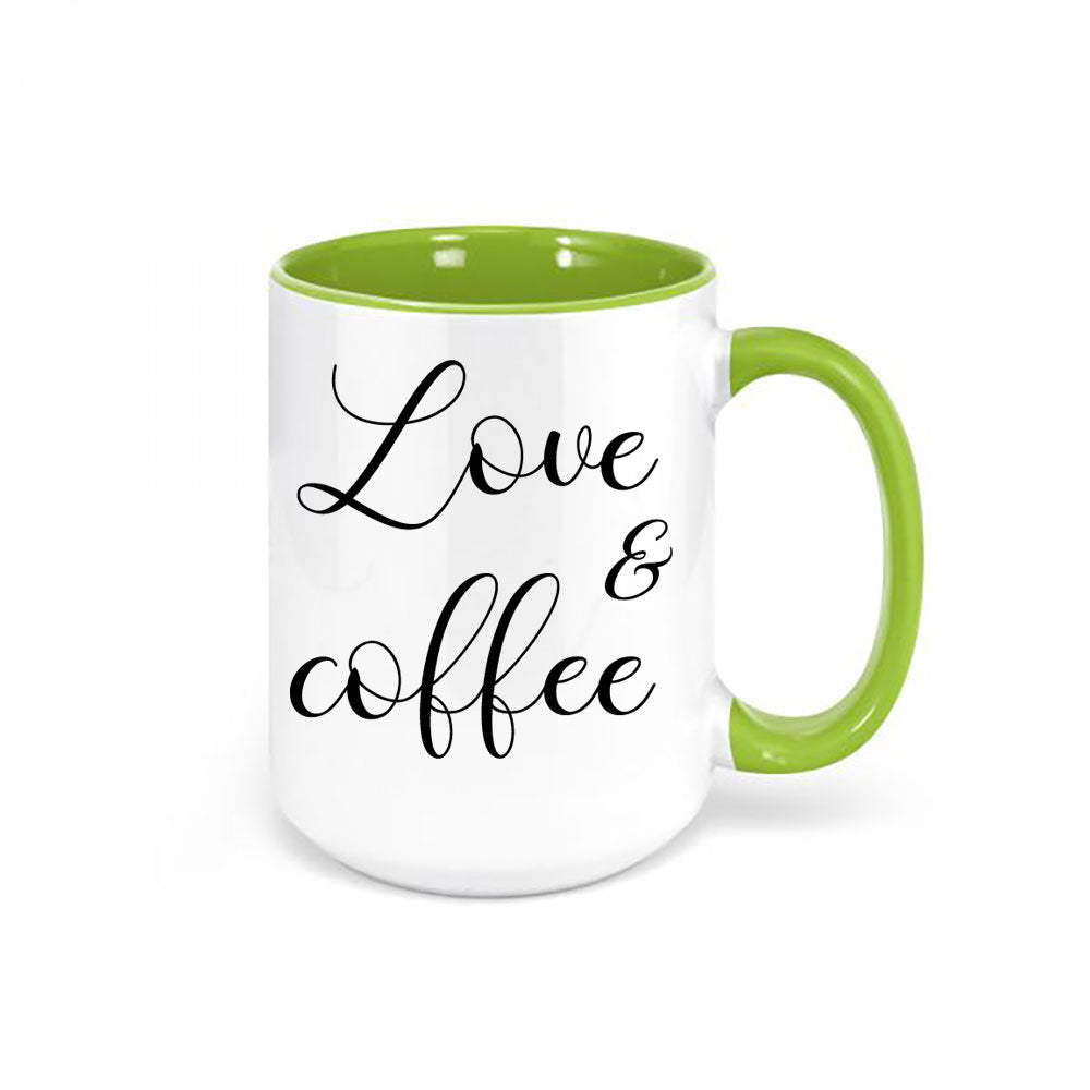 Love And Coffee, Inspirational Mugs, Gift For Her, Home Decor, Coffee Lover, Gift For Her, Mother's Day Gift, Love Coffee Mug, Love Cup - Chase Me Tees LLC
