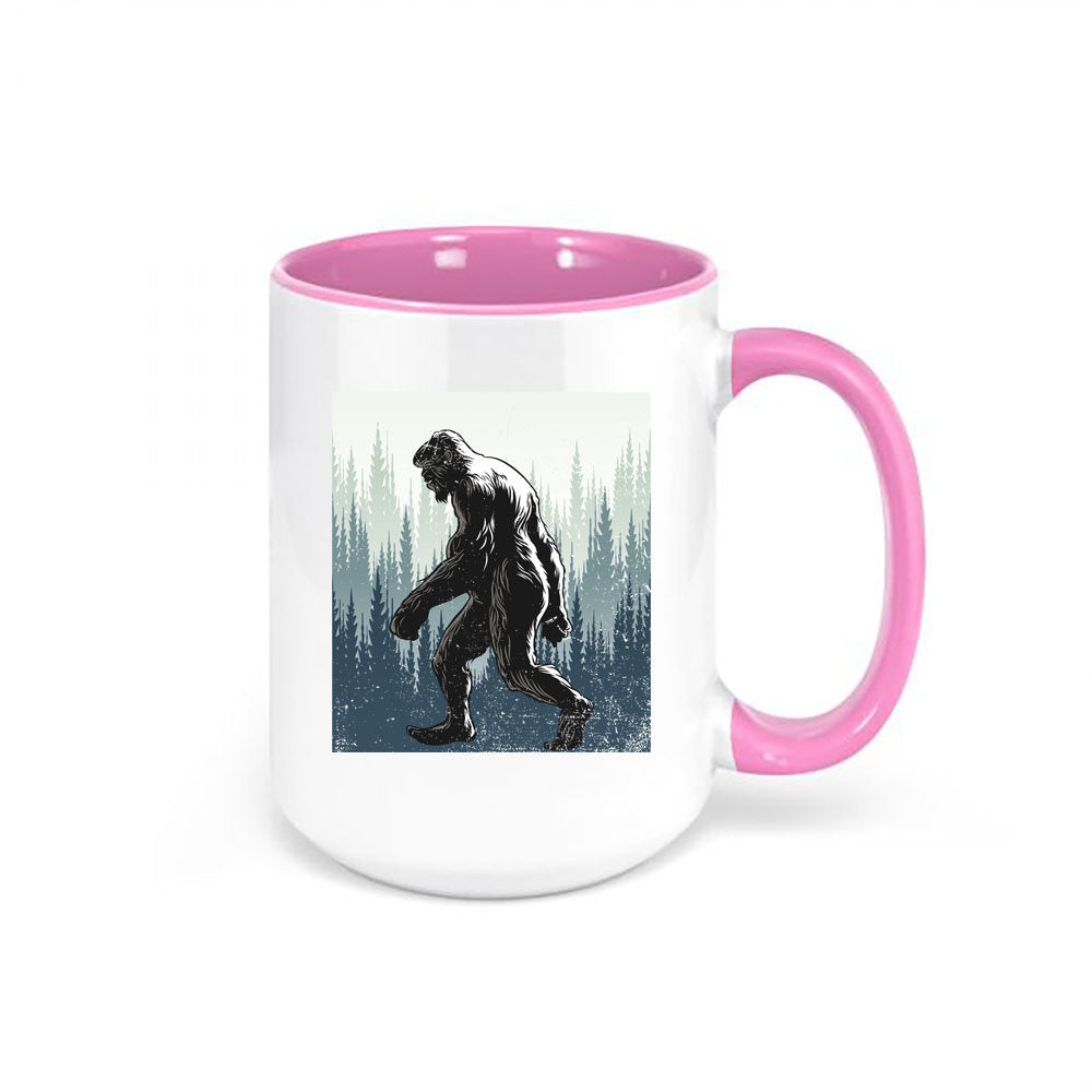 Sasquatch Coffee Mug, Sasquatch Forest, Bigfoot Cup, Bigfoot Coffee Cup, Sasquatch Lover, Sublimated Design, Gift For Him, Bigfoot Gift - Chase Me Tees LLC