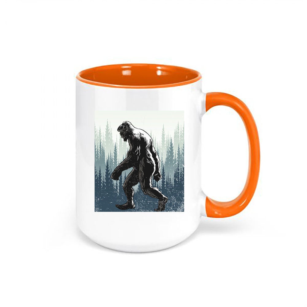 Sasquatch Coffee Mug, Sasquatch Forest, Bigfoot Cup, Bigfoot Coffee Cup, Sasquatch Lover, Sublimated Design, Gift For Him, Bigfoot Gift - Chase Me Tees LLC