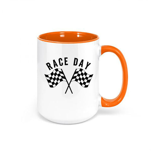 Racing Coffee Mug, Race Day, Motocross Cup, Race Day Mug, Racing Coffee Cup, Motocross Coffee Mug, Gift For Him, Checkered Flag Cup, Flags - Chase Me Tees LLC
