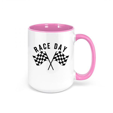 Racing Coffee Mug, Race Day, Motocross Cup, Race Day Mug, Racing Coffee Cup, Motocross Coffee Mug, Gift For Him, Checkered Flag Cup, Flags - Chase Me Tees LLC
