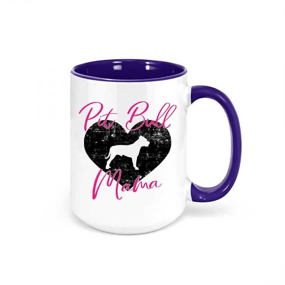 Pit Bull Mug, Pit Bull Mama, Pit Bull Gift, Down Owner, Pit Bull Coffee Mug, Pit Bull Cup, Gift For Her, Mother's Day Gift, Fur Mom, Dog Mom - Chase Me Tees LLC