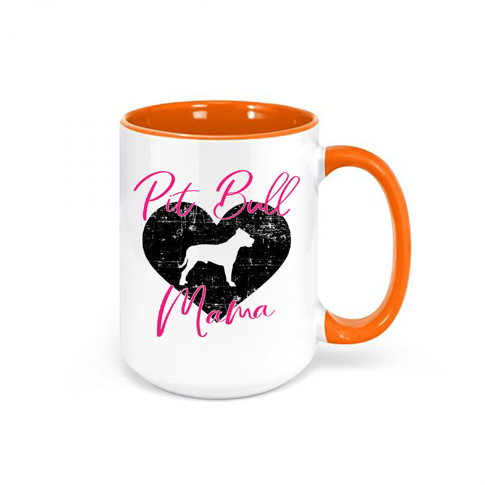 Pit Bull Mug, Pit Bull Mama, Pit Bull Gift, Down Owner, Pit Bull Coffee Mug, Pit Bull Cup, Gift For Her, Mother's Day Gift, Fur Mom, Dog Mom - Chase Me Tees LLC