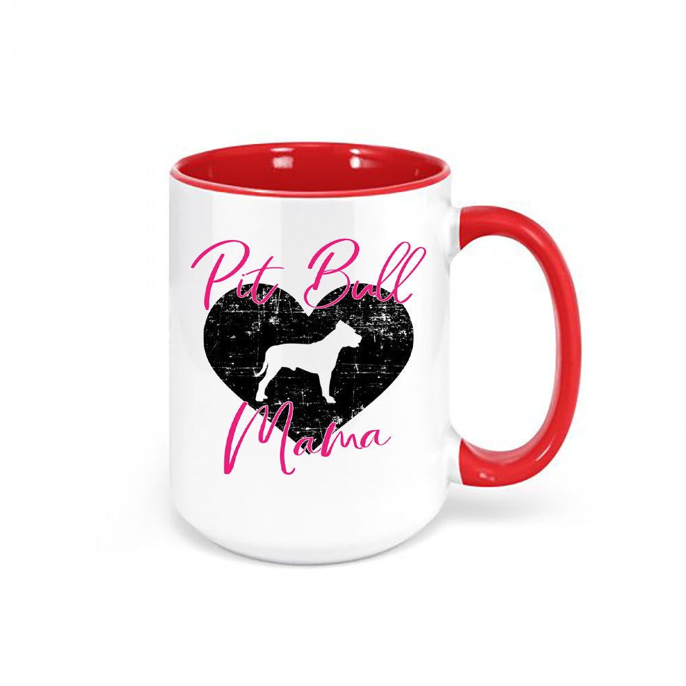 Pit Bull Mug, Pit Bull Mama, Pit Bull Gift, Down Owner, Pit Bull Coffee Mug, Pit Bull Cup, Gift For Her, Mother's Day Gift, Fur Mom, Dog Mom - Chase Me Tees LLC
