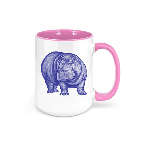 Hippo Coffee Cup, Hippo, Hippo Mug, Gift For Hippo Lover, Hippopotamus Cup, Hippopotamus Mug, Sublimated Design, Gift For Her, Hippo's - Chase Me Tees LLC
