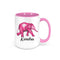 Elephant Mug, Custom Elephant Name, Elephant Coffee Cup, Elephant Lover, Elephant Gift, Gift For Elephant Lover, Sublimated Design, Custom - Chase Me Tees LLC