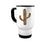 Leopard Cactus, Cactus Mug, Leopard Print Mug, 14oz Travel Mug, Cactus Gift, Gift For Her, Leopard Print Mug, Birthday Gift, Gift For Mom - Chase Me Tees LLC