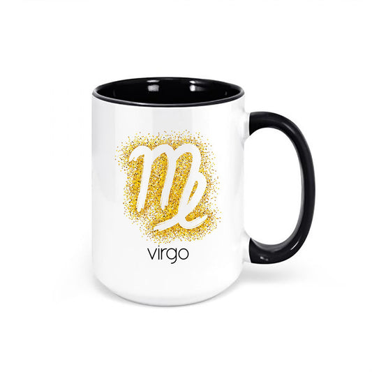 Virgo Coffee Mug, Virgo Glitter, Gift For Virgo, Horoscope Mugs, Zodiac Mug, Astrology Mug, Sublimated Design, Birthday Gift For Virgo - Chase Me Tees LLC