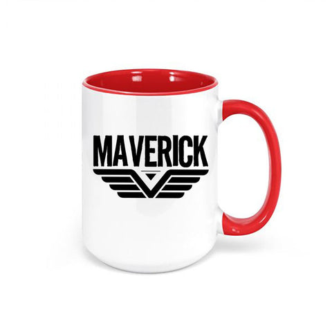 Maverick Coffee Mug, Maverick Cup, Gift For Him, Sublimated Design, Birthday Gift, Goose And Maverick, Coffee Gift, Action Movie Gift - Chase Me Tees LLC