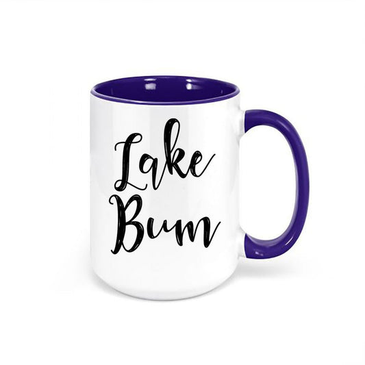 Lake Coffee Mug, Lake Bum, Lake Decor, Lake Cup, Lake Lover Gift, Lake House Mug, Sublimated Design, Gift For Her, Water Lover, Birthday Mug - Chase Me Tees LLC