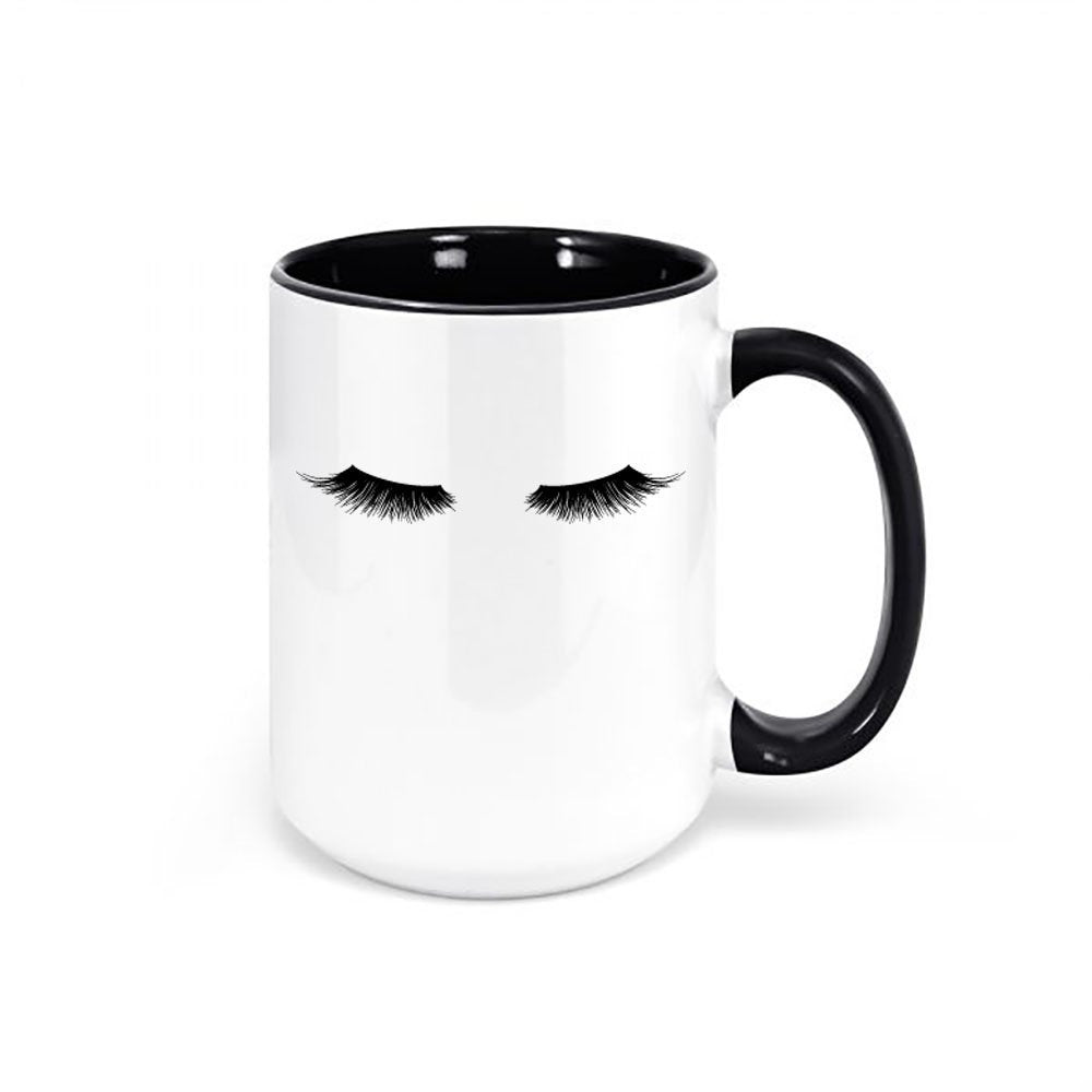 Eyelash Mug, Eyelashes, Esthetician Mug, Eyelashes Coffee Mug, Eyelashes Cup, Gift For Esthetician, Makeup Gift, Wedding Mug, Salon Mug - Chase Me Tees LLC