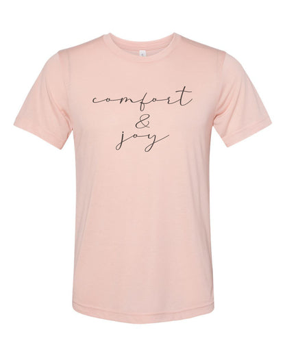 Comfort And Joy, Christmas Shirt, Unisex Fit, Christmas T-shirt, Comfort And Joy Shirt, Sublimated Design, Christmas Gift, Rustic Shirt - Chase Me Tees LLC