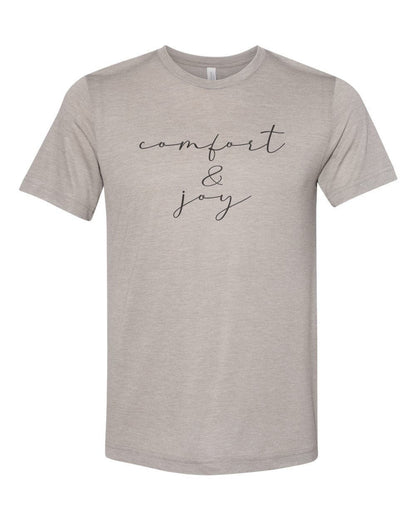 Comfort And Joy, Christmas Shirt, Unisex Fit, Christmas T-shirt, Comfort And Joy Shirt, Sublimated Design, Christmas Gift, Rustic Shirt - Chase Me Tees LLC