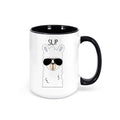Llama Coffee Mug, Sup, Llama Coffee Cup, Llama Gift, Gift For Her, Funny Mugs, Sup Llama, Sublimated Design, Mom Gift, Birthday Gift, Llamas - Chase Me Tees LLC