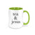 Tea And Jesus Mug, Christian Mug, Tea Mug, Coffee Gift, Tea Gift, Sublimated Design, Jesus Mug, Gift For Her, Tea Drinker Gift, Religious - Chase Me Tees LLC