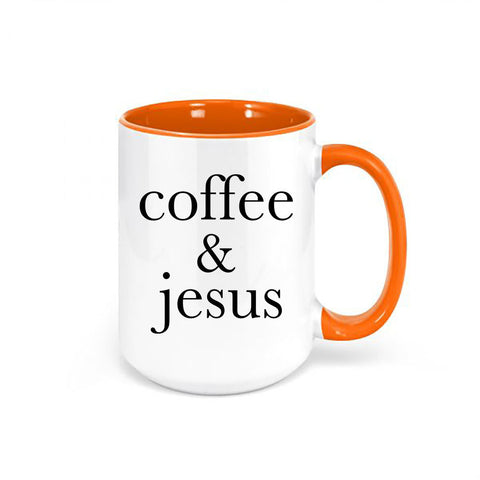 Coffee And Jesus, Christian Mugs, Religious Mug, Coffee And Jesus Mug, Sublimated Design, Gift For Her, Coffee Gift, Jesus Gift, Trendy Mugs - Chase Me Tees LLC