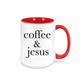 Coffee And Jesus, Christian Mugs, Religious Mug, Coffee And Jesus Mug, Sublimated Design, Gift For Her, Coffee Gift, Jesus Gift, Trendy Mugs - Chase Me Tees LLC