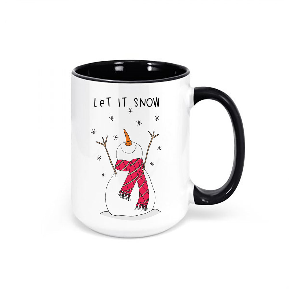 Let It Snow Coffee Mug, Let It Snow, Snowman Mug, Christmas Mug, Christmas Decor, Snowman Coffee Cup, Christmas Gift, Snowman Cup, Snow Mug - Chase Me Tees LLC