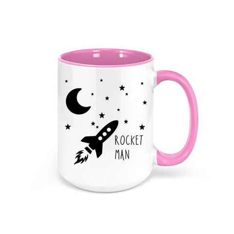 Rocket Man, Rocket Man Mug, Space Gift, Rocket Ship, Coffee Gift, Space Mug, Science Gift, Rocket Man Coffee Cup, Gift For Him, Rocket Ship - Chase Me Tees LLC