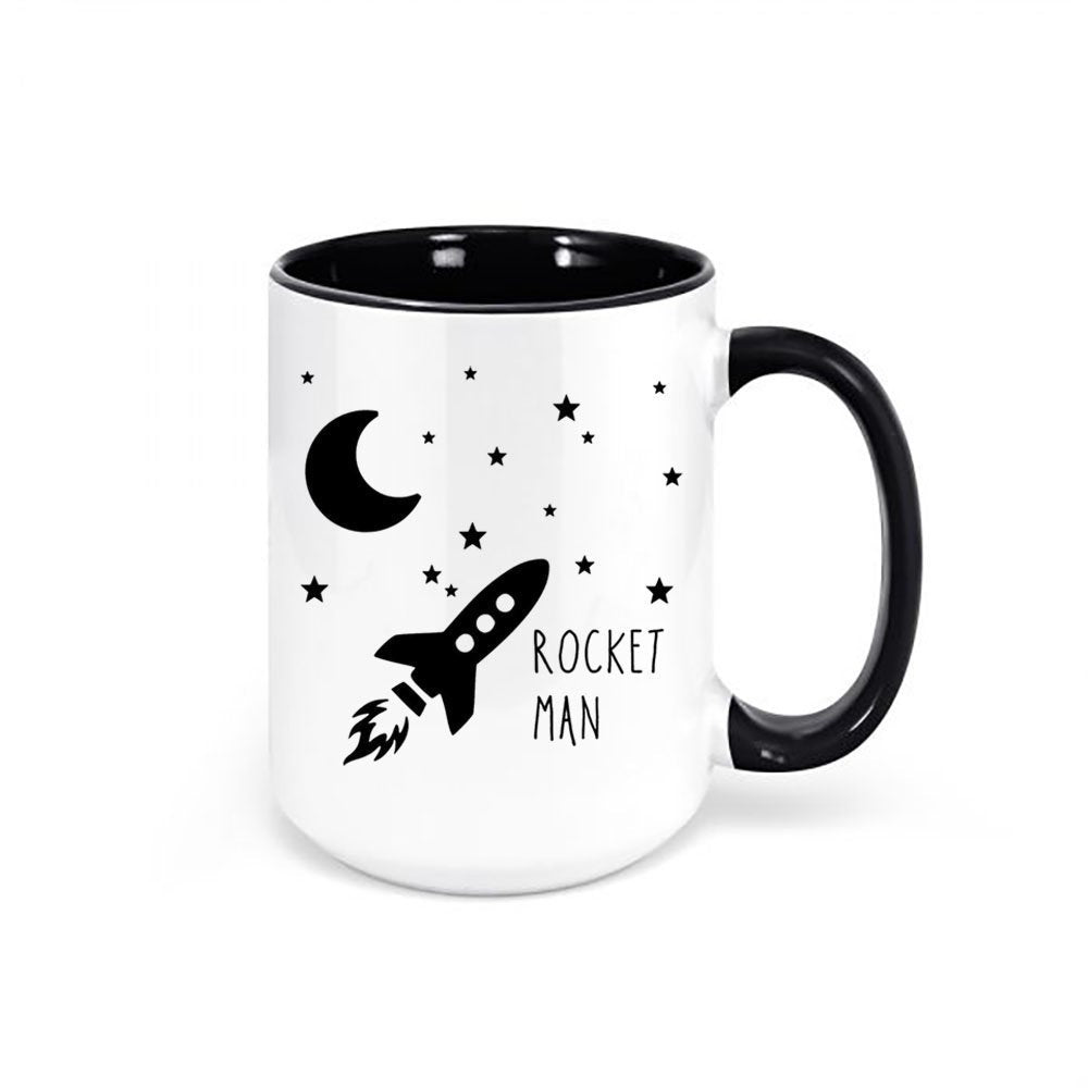 Rocket Man, Rocket Man Mug, Space Gift, Rocket Ship, Coffee Gift, Space Mug, Science Gift, Rocket Man Coffee Cup, Gift For Him, Rocket Ship - Chase Me Tees LLC