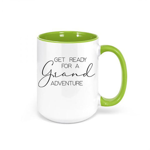 Grandma To Be, Get Ready For A Grand Adventure, Grandma Baby Announcement, Grandma Mug, Gift For Grandma, Baby Reveal Mug, Nana Coffee Cup - Chase Me Tees LLC
