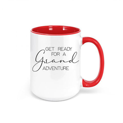 Grandma To Be, Get Ready For A Grand Adventure, Grandma Baby Announcement, Grandma Mug, Gift For Grandma, Baby Reveal Mug, Nana Coffee Cup - Chase Me Tees LLC