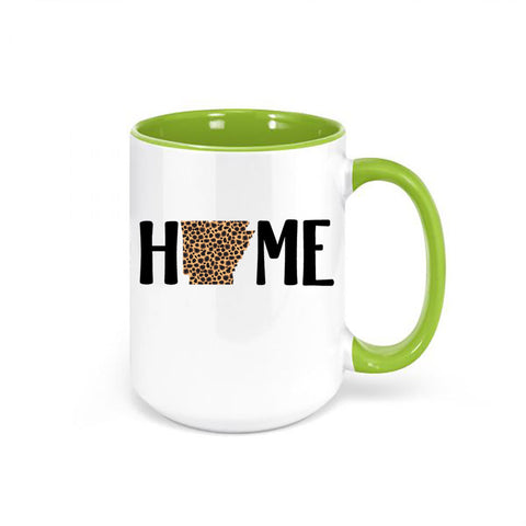 Arkansas Coffee Mug, Arkansas Is Home, Arkansas Leopard Print, AR Mug, Arkansas Cup, Gift For Her, Arkansas Girl, Sublimate Design - Chase Me Tees LLC