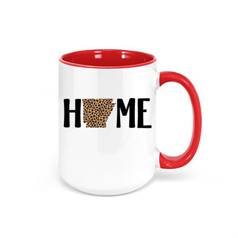 Arkansas Coffee Mug, Arkansas Is Home, Arkansas Leopard Print, AR Mug, Arkansas Cup, Gift For Her, Arkansas Girl, Sublimate Design - Chase Me Tees LLC
