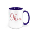 Ohio Mug, Ohio, OH Coffee Cup, Ohio Decor, Gift For Her, OH Mug, Sublimated Design, 15oz Mug, Gift For Him, Ohio Coffee Cup, Ohio Football - Chase Me Tees LLC