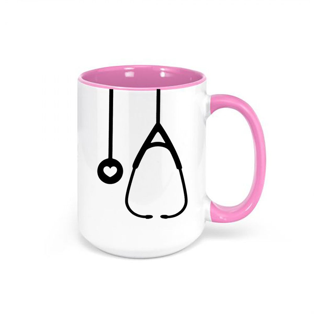 Doctor Mug, Nurse Mug, Stethoscope, Gift For Nurse, Dr. Coffee Cup, Gift For Doctor, Stethoscope Mug, Medical, Health Field, Nurse Graduate - Chase Me Tees LLC